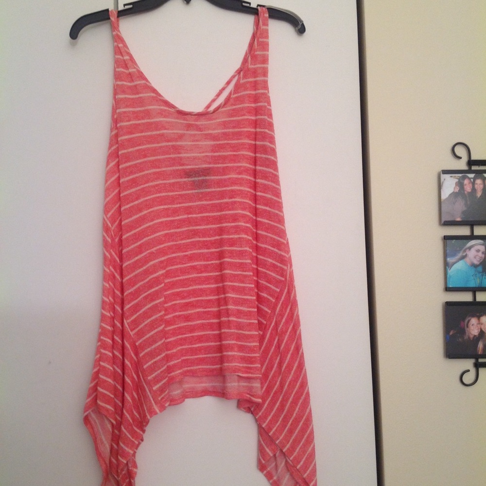 Flowy tangerine Aqua top